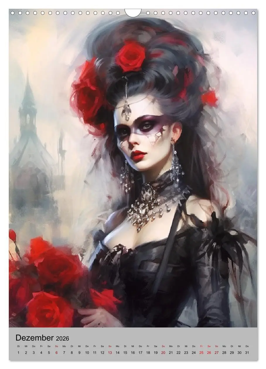 Bild: 9783516316919 | Gothic-Queens. Schaurig-schön im Renaissance-Stil (Wandkalender...