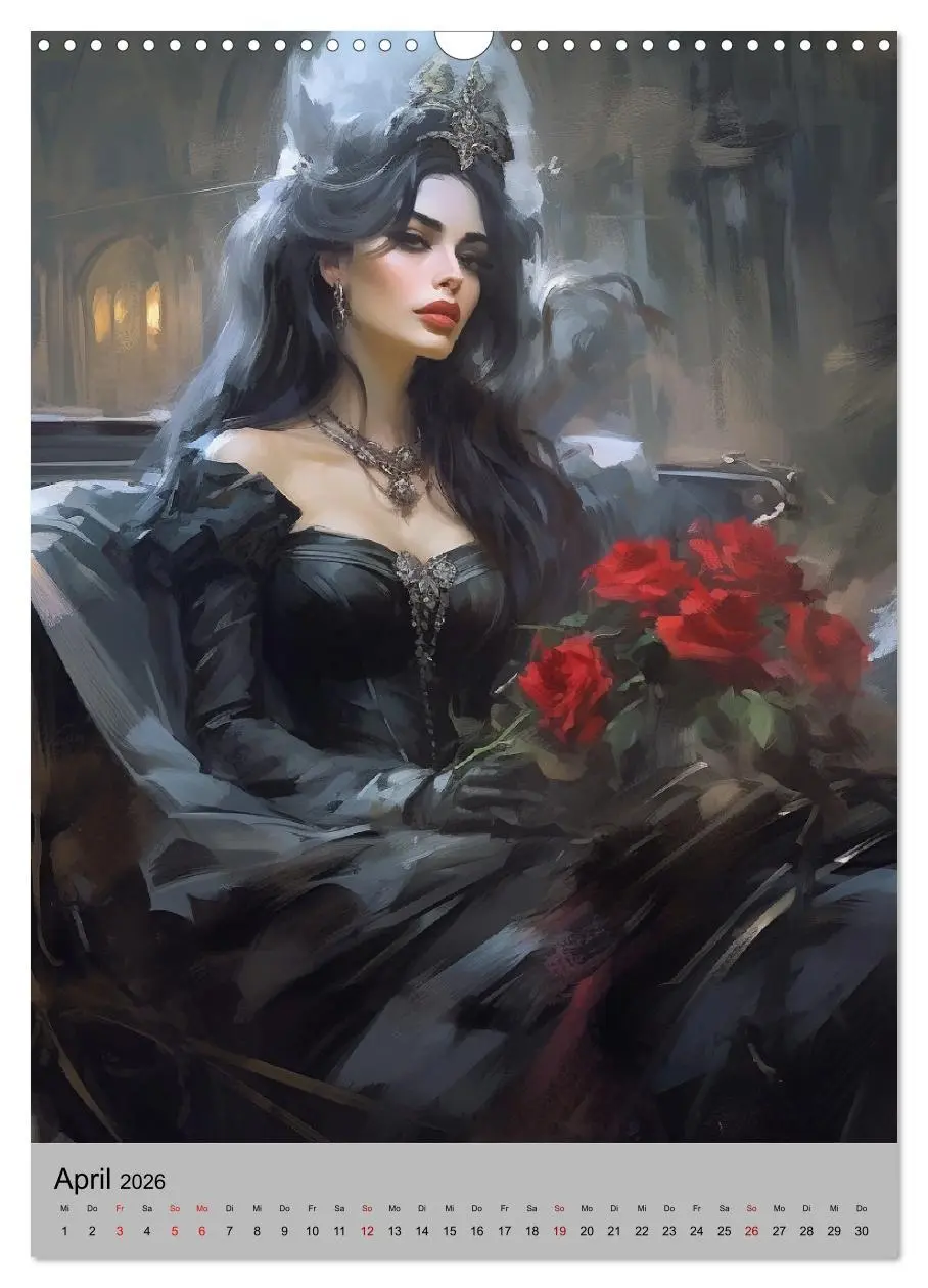 Bild: 9783516316919 | Gothic-Queens. Schaurig-schön im Renaissance-Stil (Wandkalender...