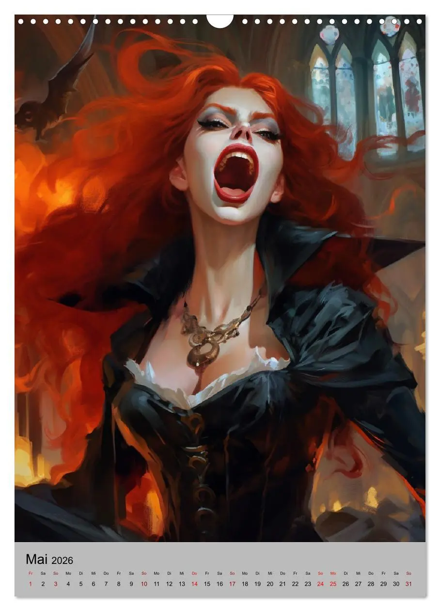 Bild: 9783516316919 | Gothic-Queens. Schaurig-schön im Renaissance-Stil (Wandkalender...