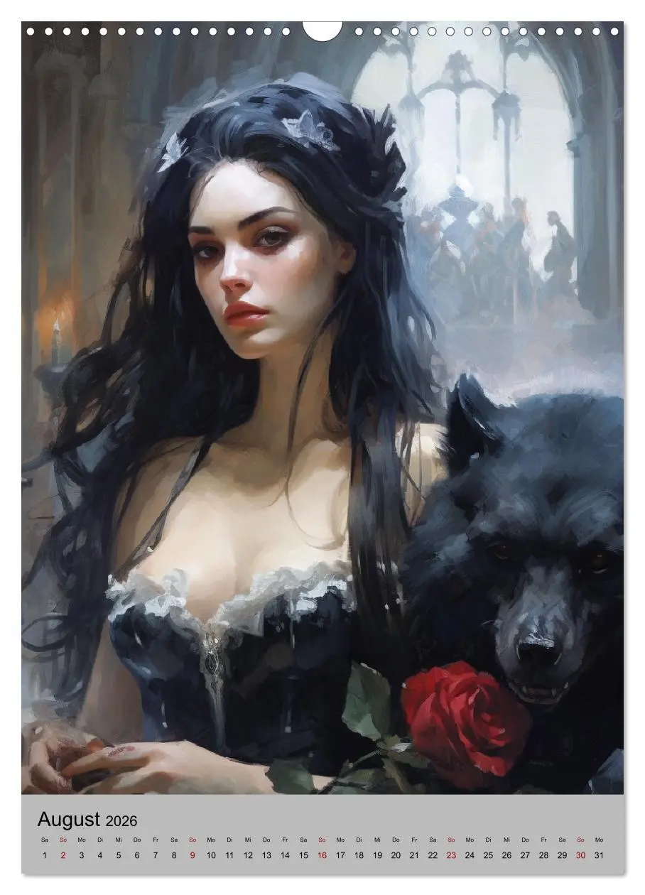 Bild: 9783516316919 | Gothic-Queens. Schaurig-schön im Renaissance-Stil (Wandkalender...