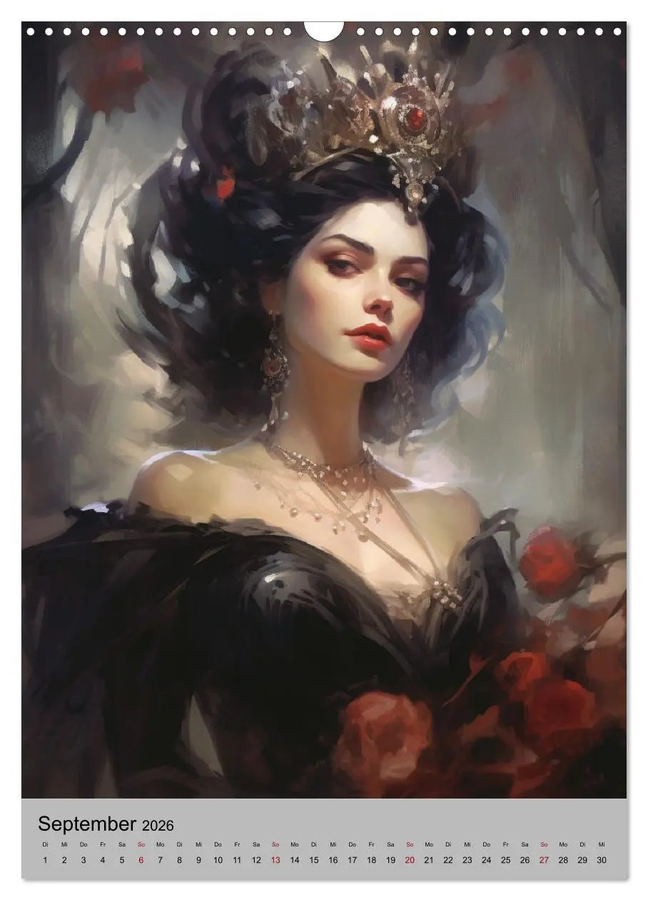Bild: 9783516316919 | Gothic-Queens. Schaurig-schön im Renaissance-Stil (Wandkalender...