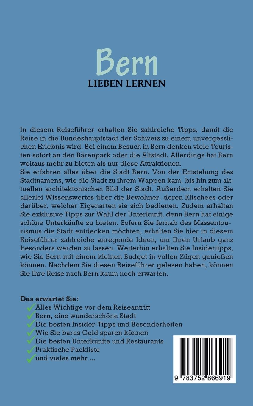 Rückseite: 9783752866919 | Bern lieben lernen: Der perfekte Reiseführer für einen...