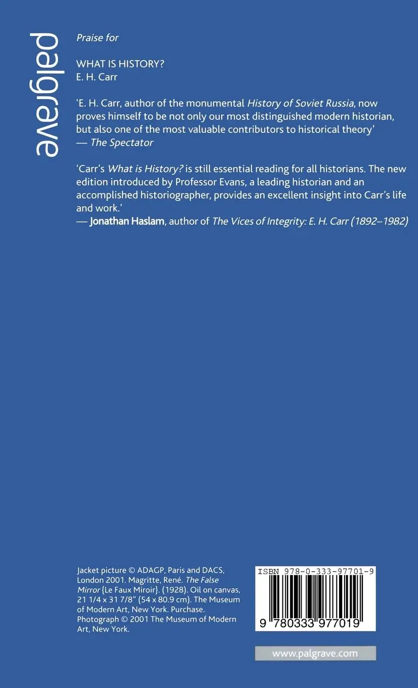 Rückseite: 9780333977019 | What is History? | With a new introduction by Richard J. Evans | Buch