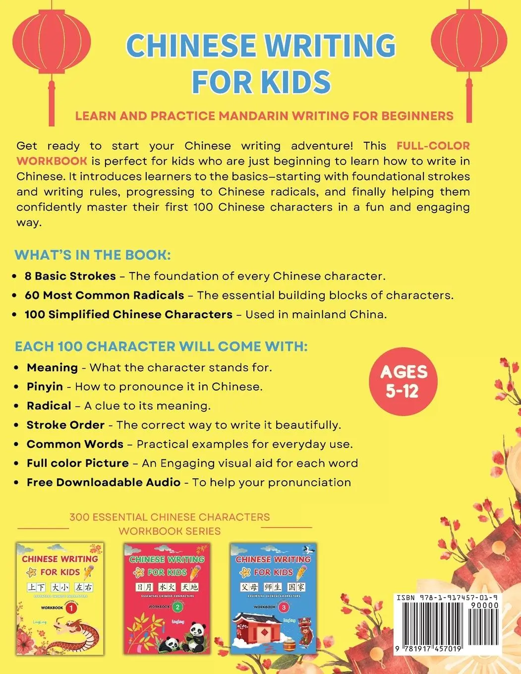 Rückseite: 9781917457019 | Chinese Writing for Kids | Ling Ling (u. a.) | Taschenbuch | Englisch