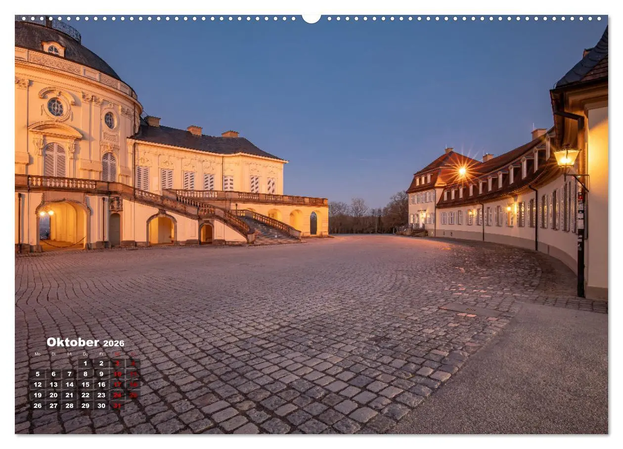 Bild: 9783457287019 | Schloss Solitude bei Tag und bei Nacht (hochwertiger Premium...