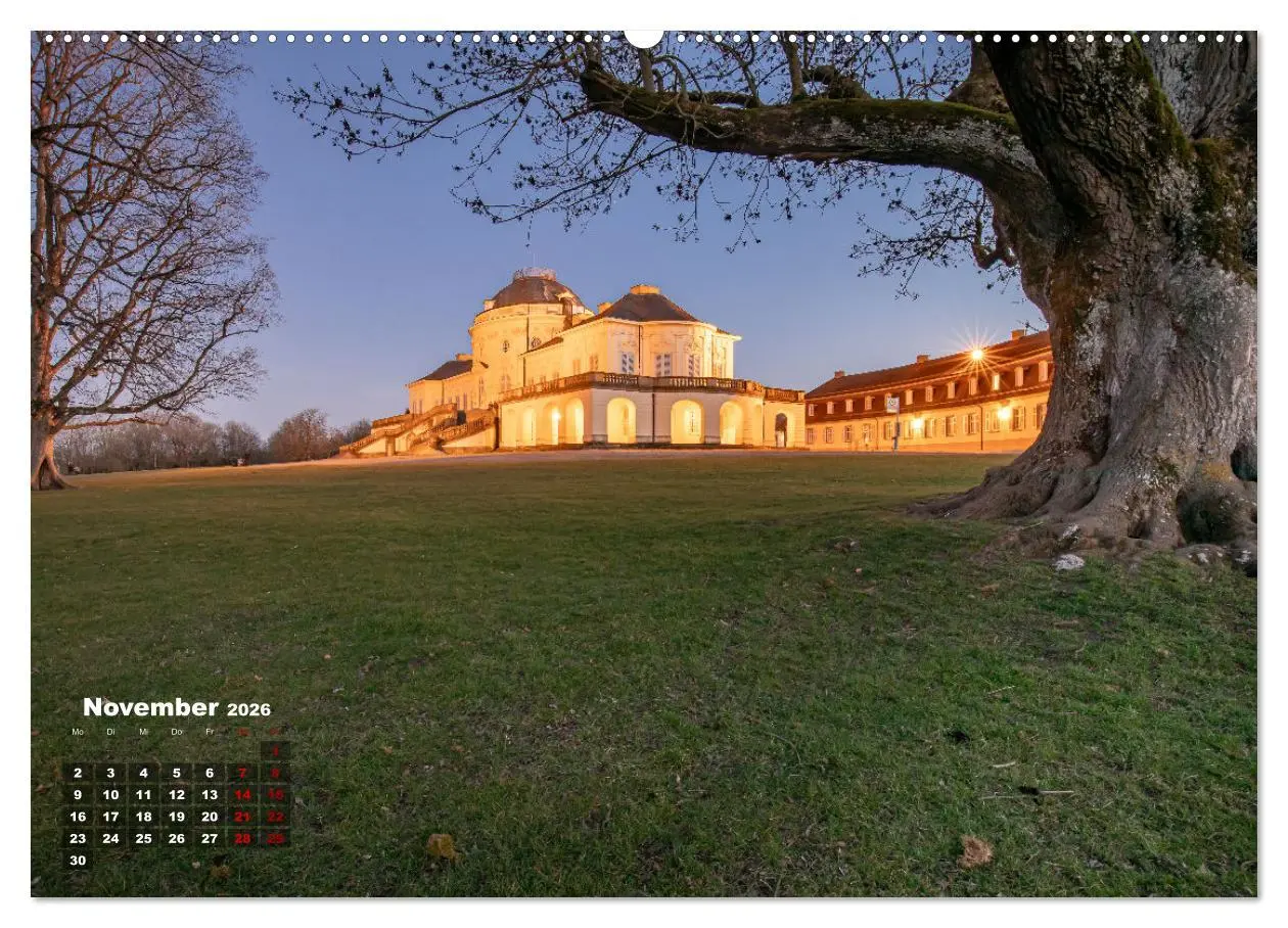 Bild: 9783457287019 | Schloss Solitude bei Tag und bei Nacht (hochwertiger Premium...