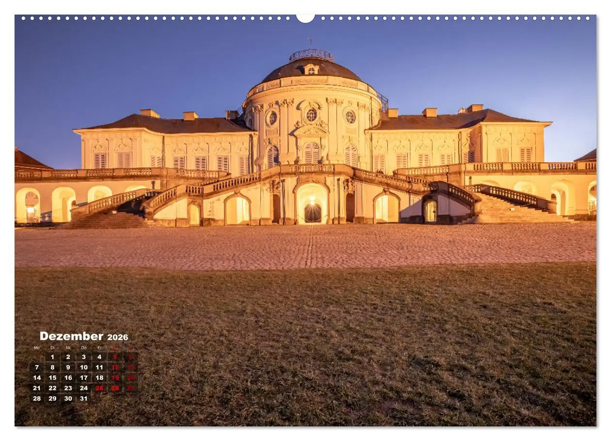 Bild: 9783457287019 | Schloss Solitude bei Tag und bei Nacht (hochwertiger Premium...