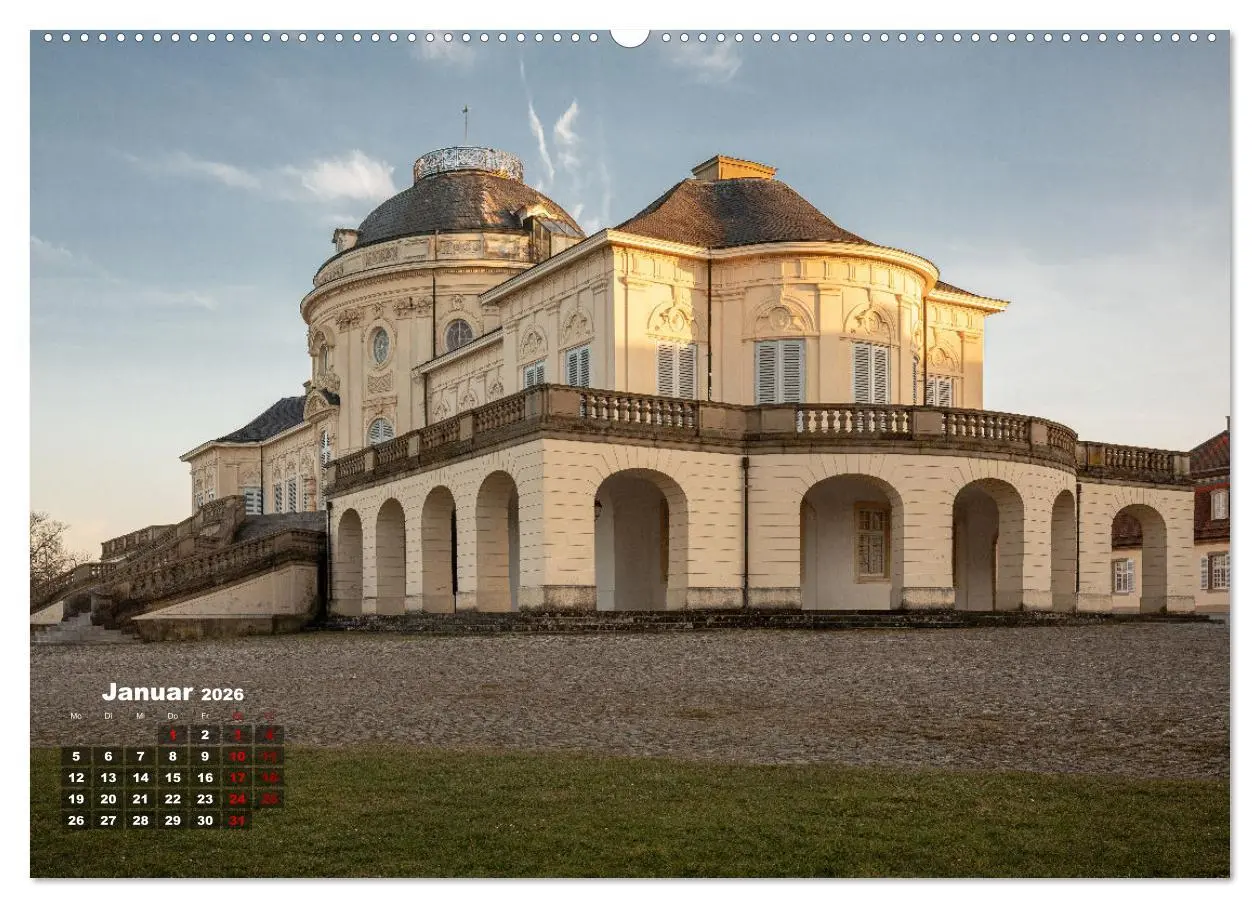 Bild: 9783457287019 | Schloss Solitude bei Tag und bei Nacht (hochwertiger Premium...