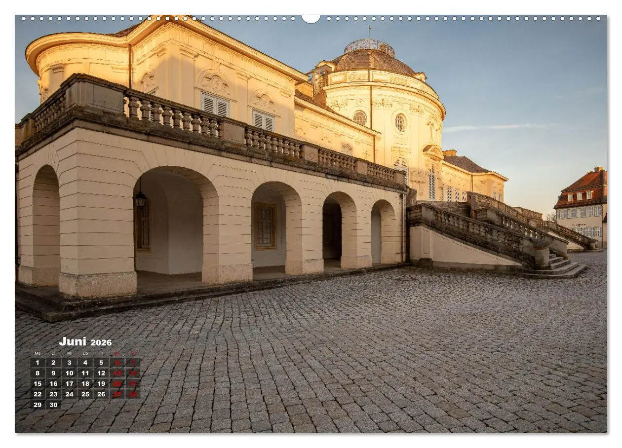 Bild: 9783457287019 | Schloss Solitude bei Tag und bei Nacht (hochwertiger Premium...
