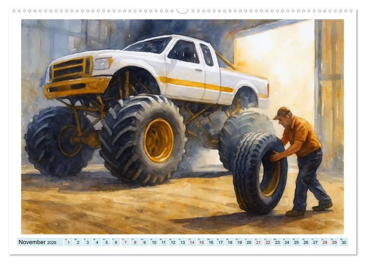 Bild: 9783516687019 | Monstertruck Spektakel (hochwertiger Premium Wandkalender 2026 DIN...