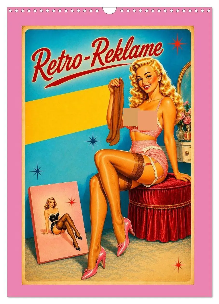 Cover: 9783594357019 | Retro-Reklame (Wandkalender 2027 DIN A3 hoch), CALVENDO Monatskalender