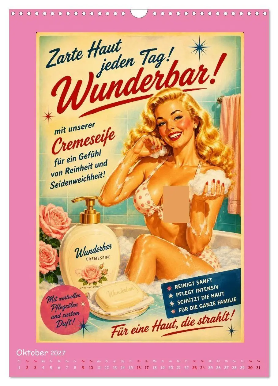 Bild: 9783594357019 | Retro-Reklame (Wandkalender 2027 DIN A3 hoch), CALVENDO Monatskalender