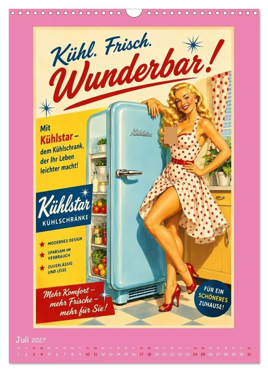 Bild: 9783594357019 | Retro-Reklame (Wandkalender 2027 DIN A3 hoch), CALVENDO Monatskalender