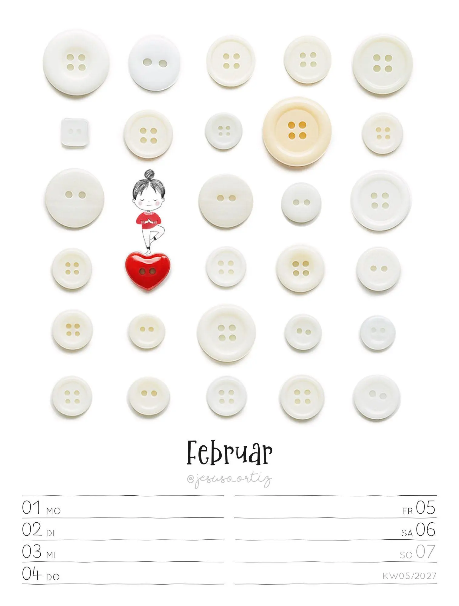 Bild: 9783838437019 | Little Dreams Wochenplaner Kalender 2027 | Jesuso Ortiz (u. a.) | 2027