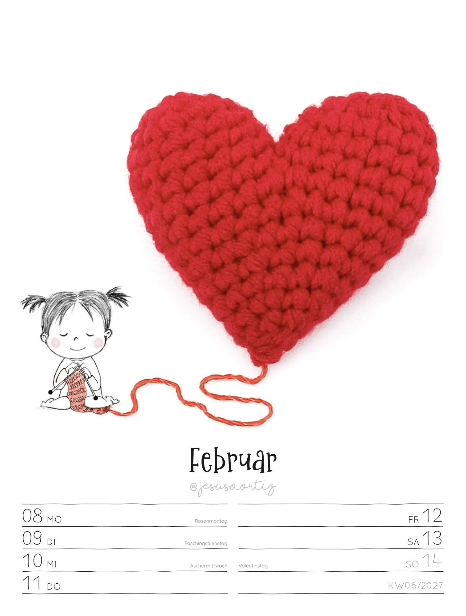 Bild: 9783838437019 | Little Dreams Wochenplaner Kalender 2027 | Jesuso Ortiz (u. a.) | 2027