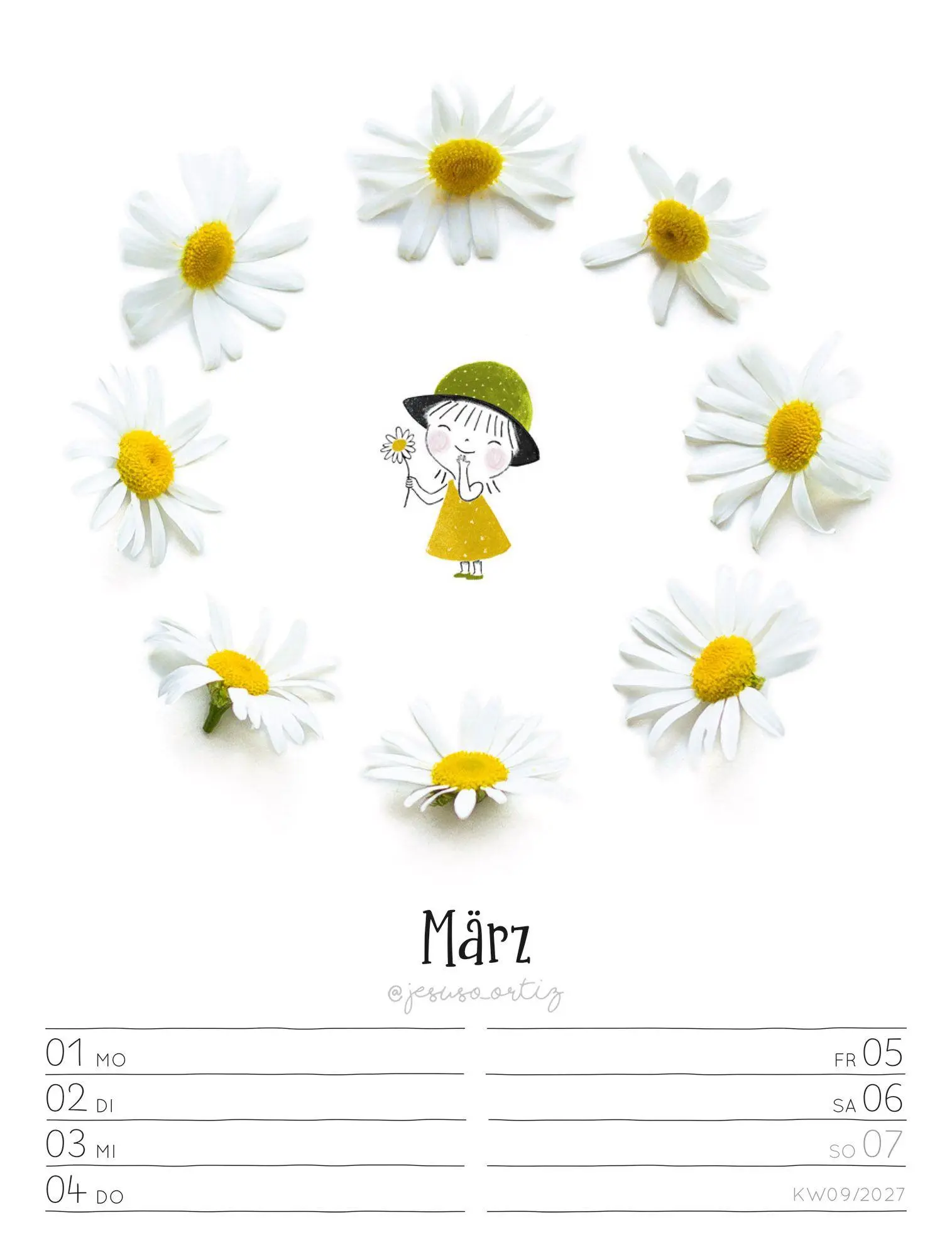 Bild: 9783838437019 | Little Dreams Wochenplaner Kalender 2027 | Jesuso Ortiz (u. a.) | 2027