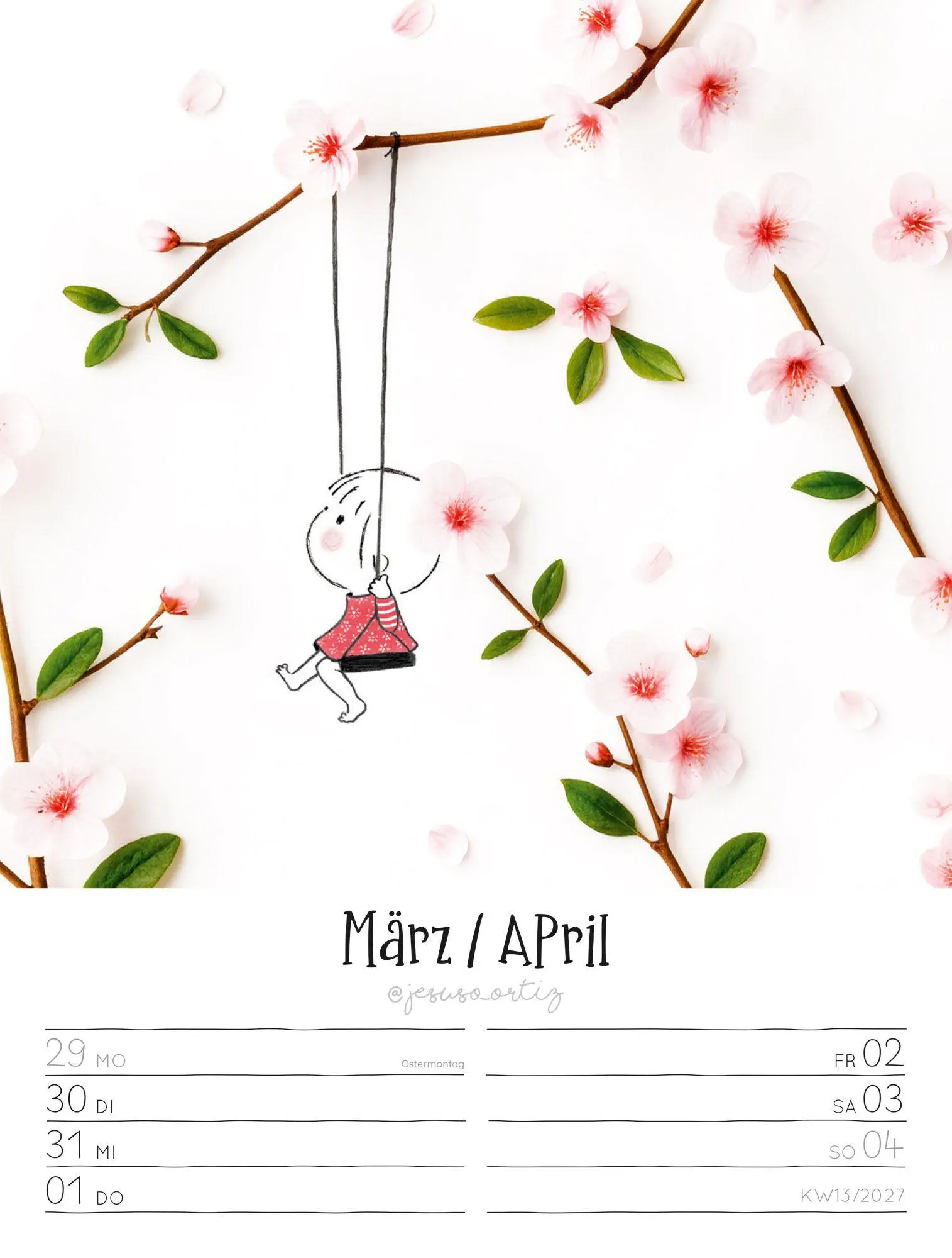 Bild: 9783838437019 | Little Dreams Wochenplaner Kalender 2027 | Jesuso Ortiz (u. a.) | 2027