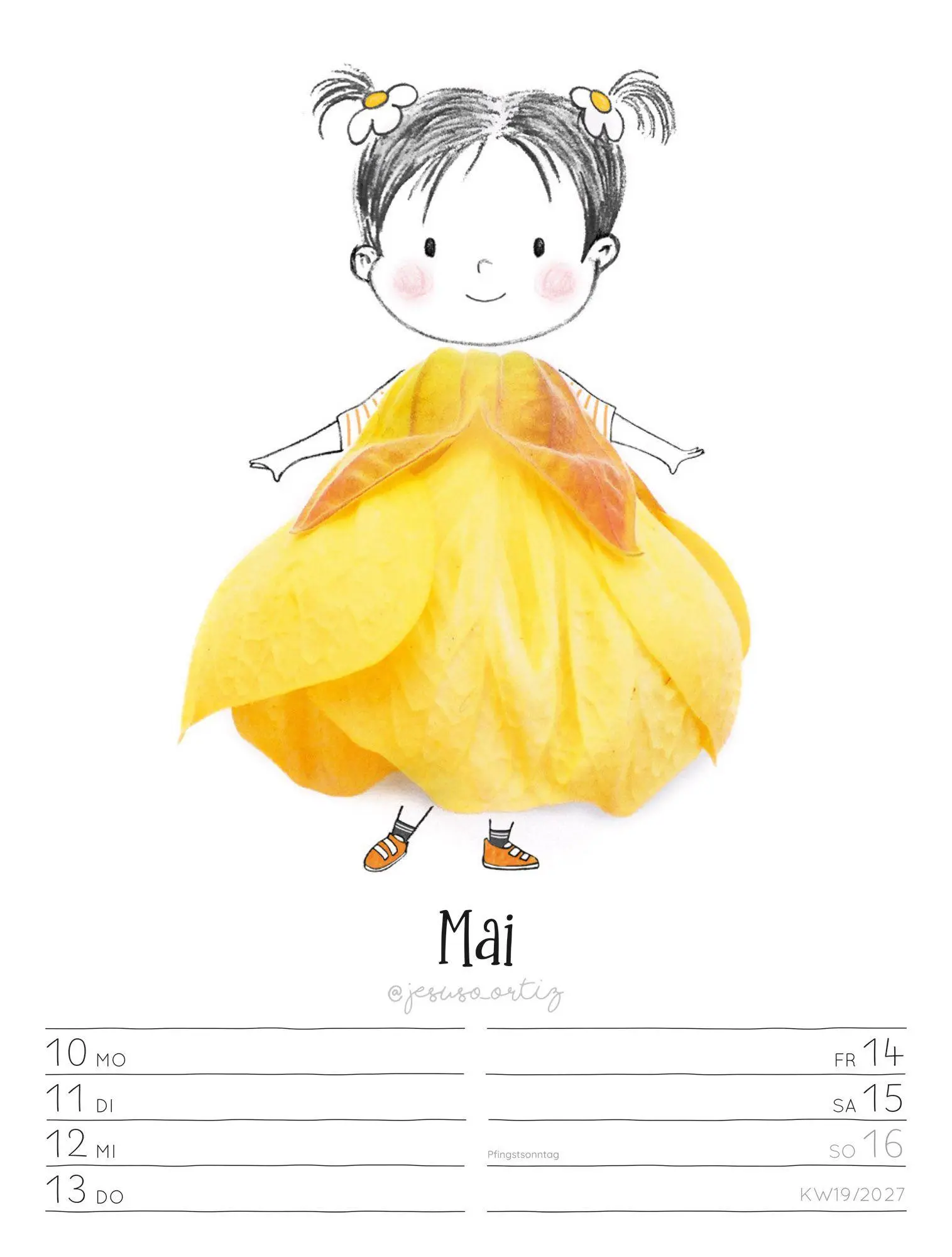 Bild: 9783838437019 | Little Dreams Wochenplaner Kalender 2027 | Jesuso Ortiz (u. a.) | 2027