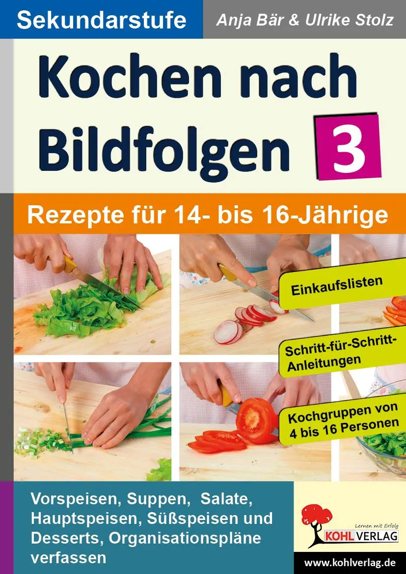 Cover: 9783956867019 | Kochen nach Bildfolgen 3 | Rezepte für 14- bis 16-Jährige | Bär | Buch