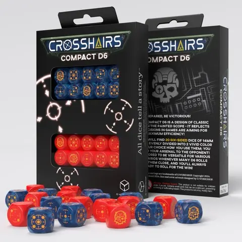 Cover: 5907699497119 | Crosshairs Compact D6: Cobalt&amp;Red | Q-Workshop | EAN 5907699497119