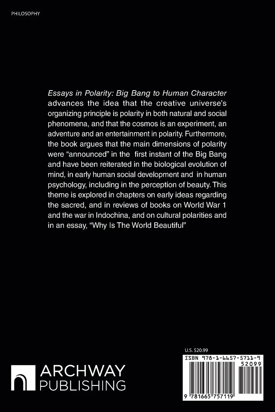 Rückseite: 9781665757119 | Essays on Polarity | Big Bang to Human Character and Other Reviews