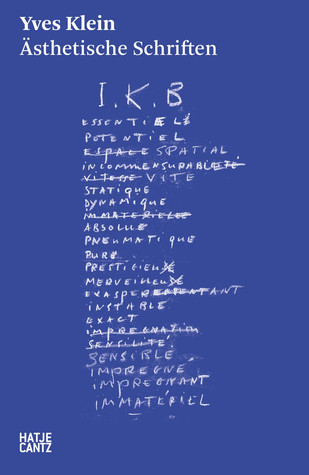 Cover: 9783775757119 | Yves Klein | Ästhetische Schriften | Luca Viglialoro | Taschenbuch