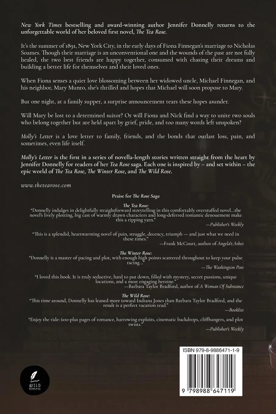 Rückseite: 9798988647119 | Molly's Letter (A Tea Rose Story) | Jennifer Donnelly | Taschenbuch