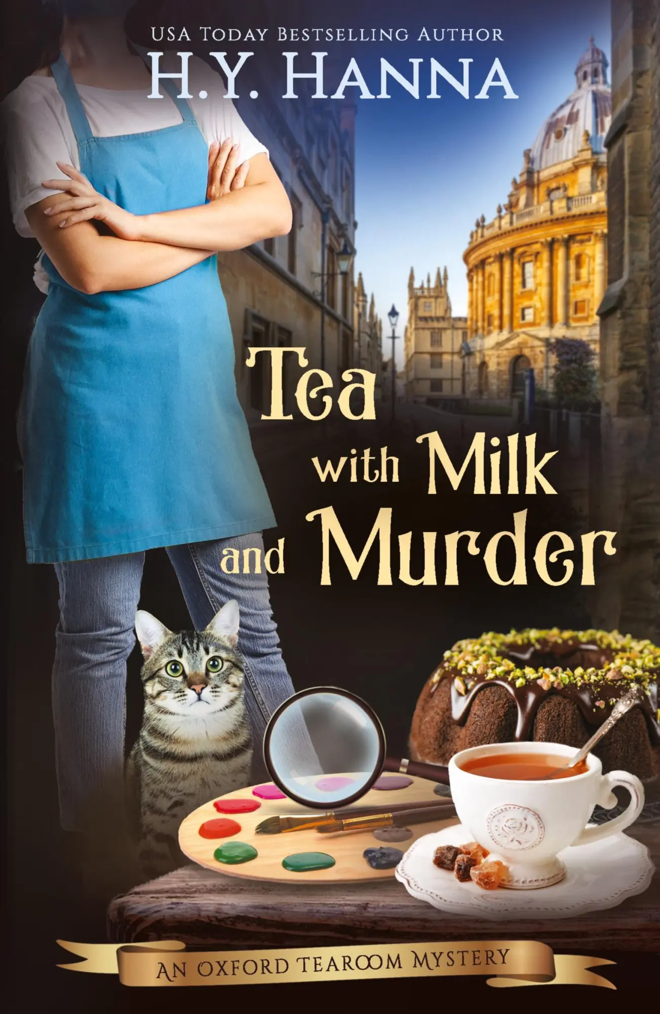 Cover: 9780994527219 | Tea With Milk and Murder | Oxford Tearoom Mysteries - Book 2 | Hanna