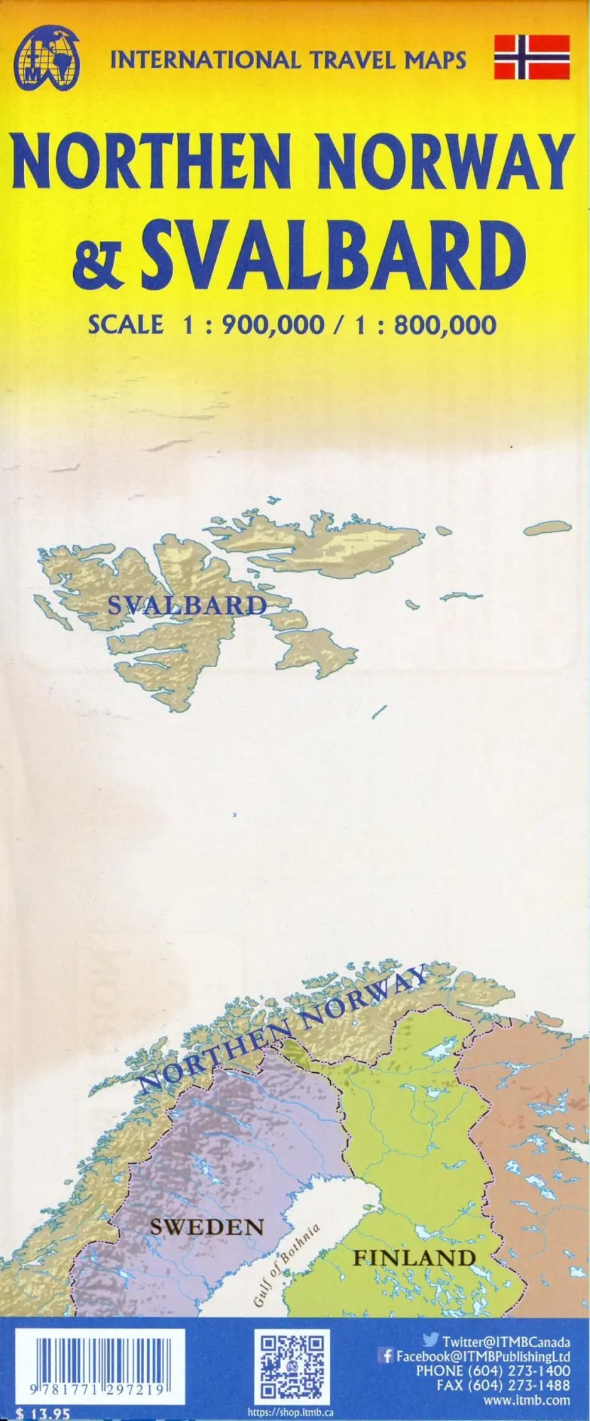 Bild: 9781771297219 | Spitsbergen/Svalbard 1:800 000 | (Land-)Karte | Englisch | 2020