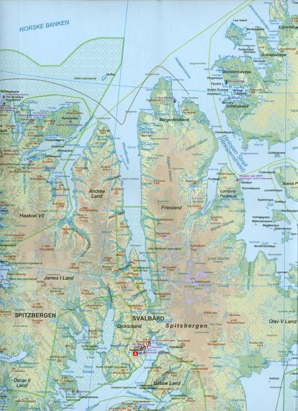 Bild: 9781771297219 | Spitsbergen/Svalbard 1:800 000 | (Land-)Karte | Englisch | 2020