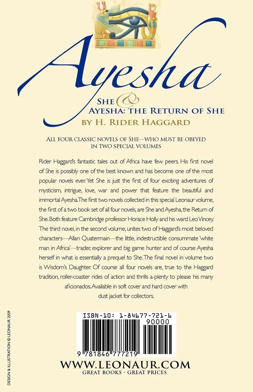 Rückseite: 9781846777219 | The First Book of Ayesha-She &amp; Ayesha | The Return of She | Haggard