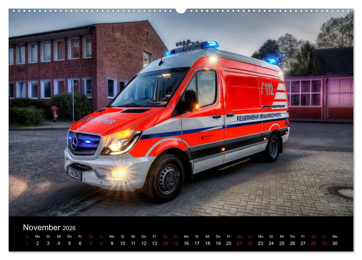 Bild: 9783457887219 | Berufsfeuerwehr Braunschweig (Wandkalender 2026 DIN A2 quer),...