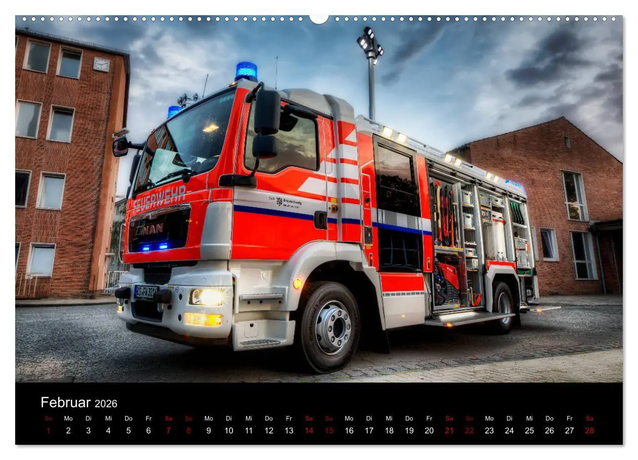 Bild: 9783457887219 | Berufsfeuerwehr Braunschweig (Wandkalender 2026 DIN A2 quer),...