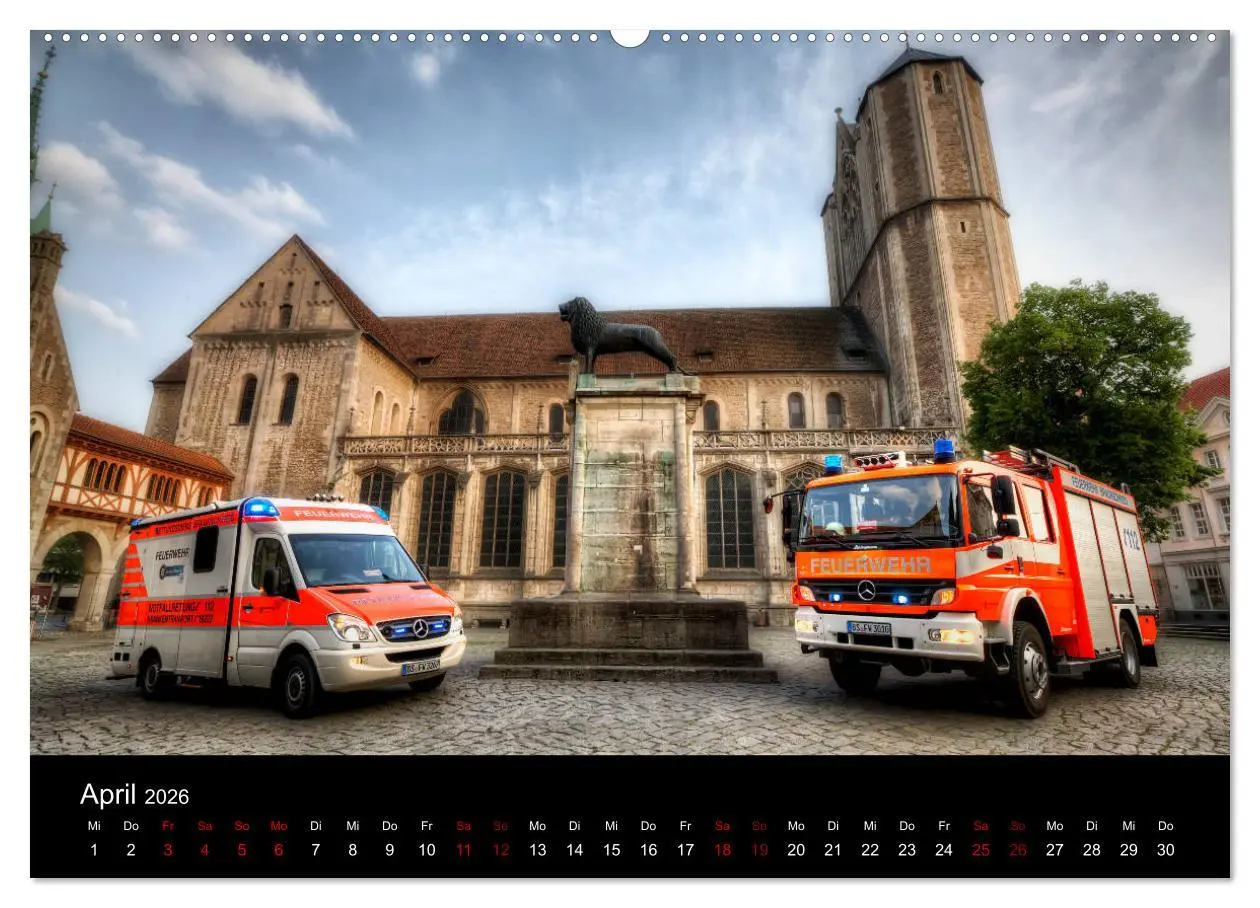 Bild: 9783457887219 | Berufsfeuerwehr Braunschweig (Wandkalender 2026 DIN A2 quer),...