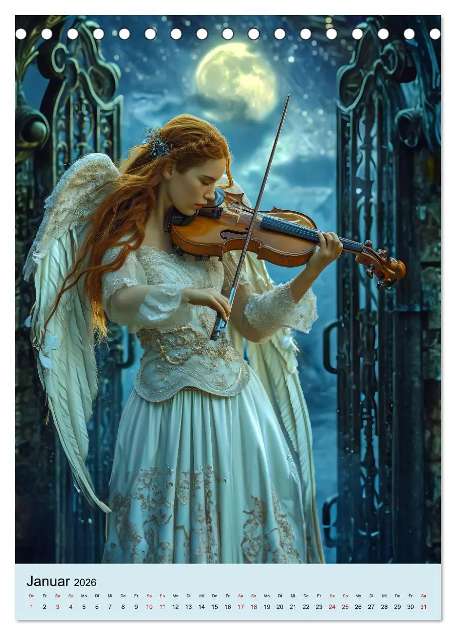 Bild: 9783516287219 | Engel - Eleganz mit himmlischen Attributen (Tischkalender 2026 DIN...