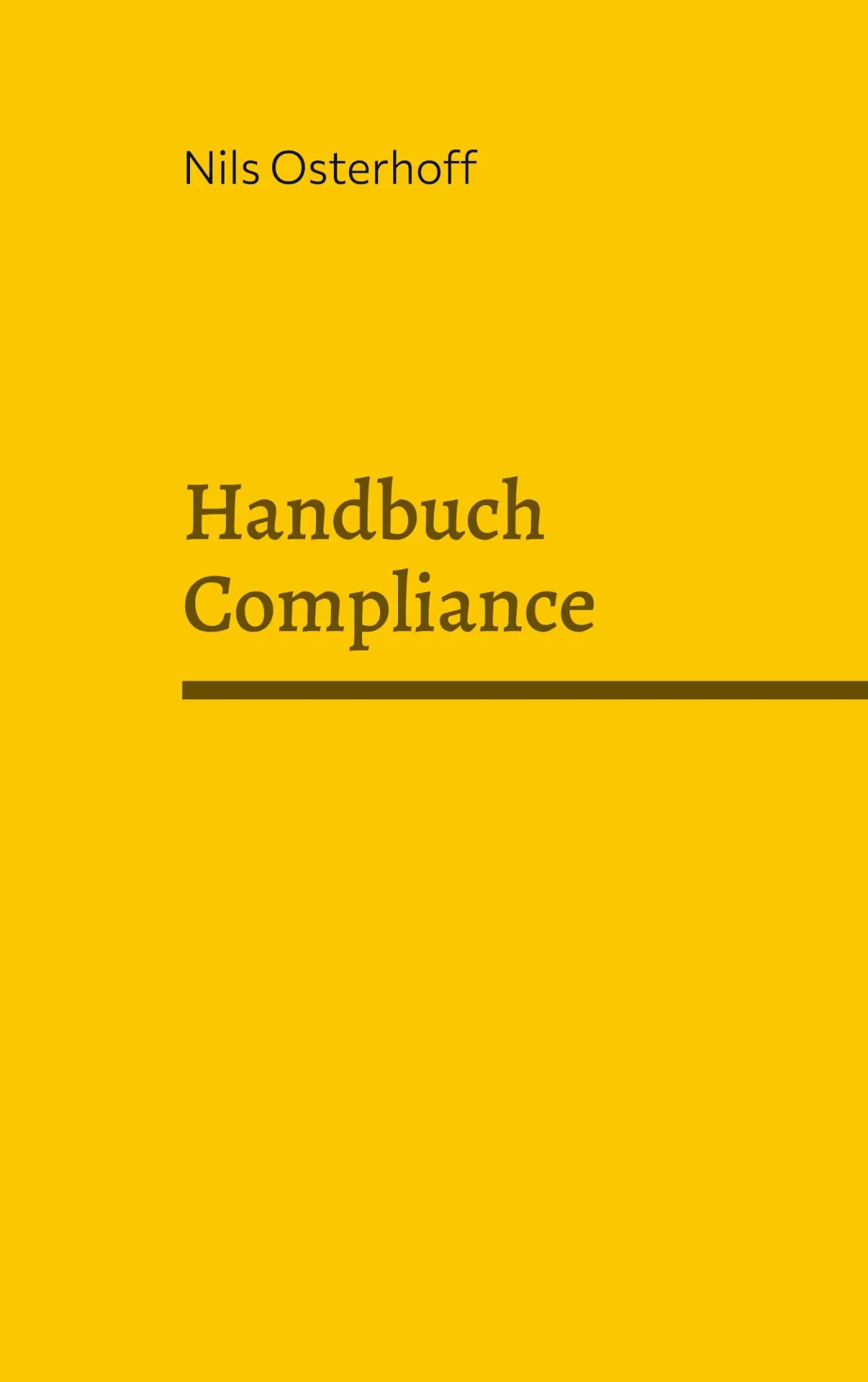 Cover: 9783769357219 | Handbuch Compliance | Nils Osterhoff | Taschenbuch | 104 S. | Deutsch