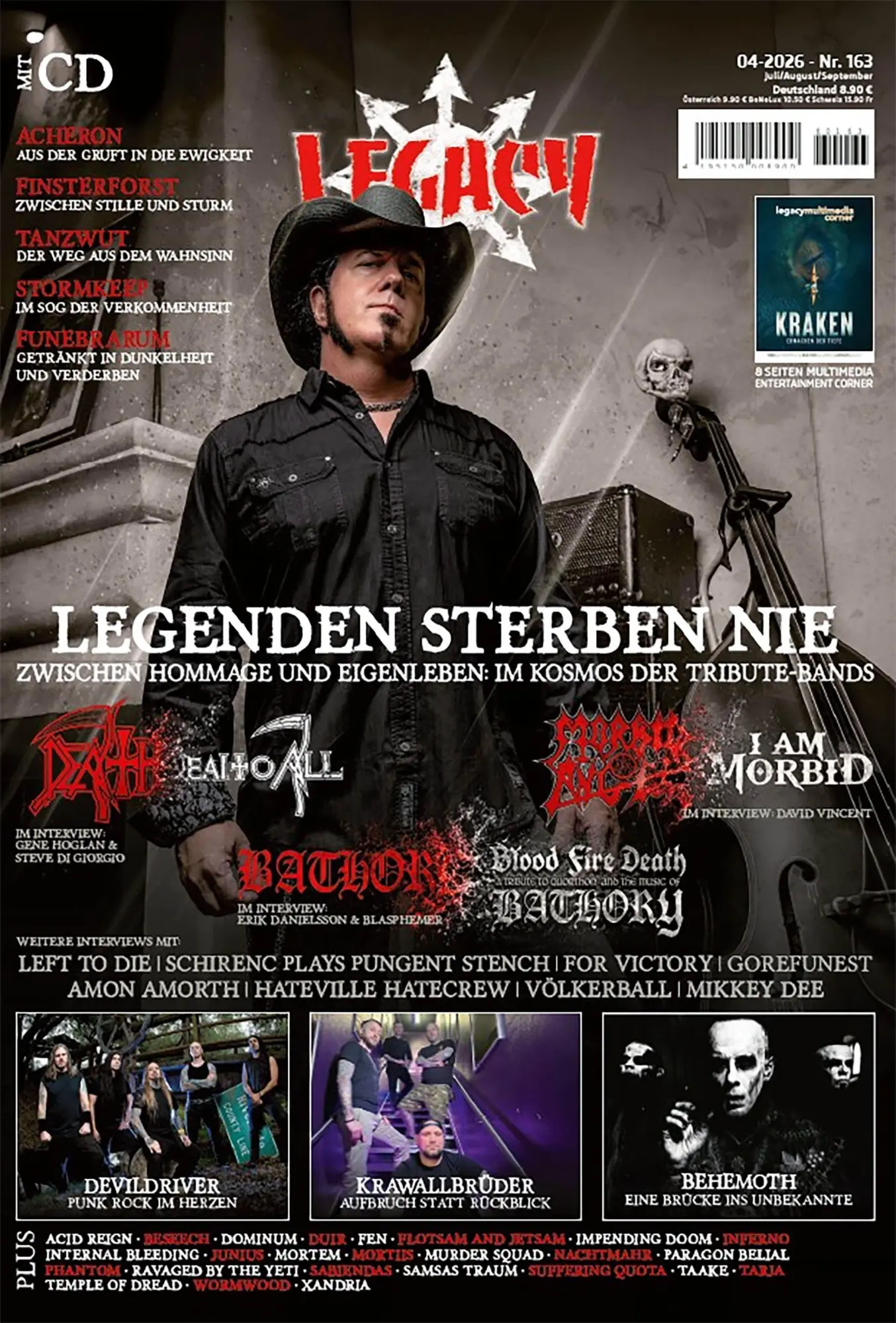 Cover: 9783959367219 | LEGACY MAGAZIN: THE VOICE FROM THE DARKSIDE. Ausgabe #163 (4/2026)