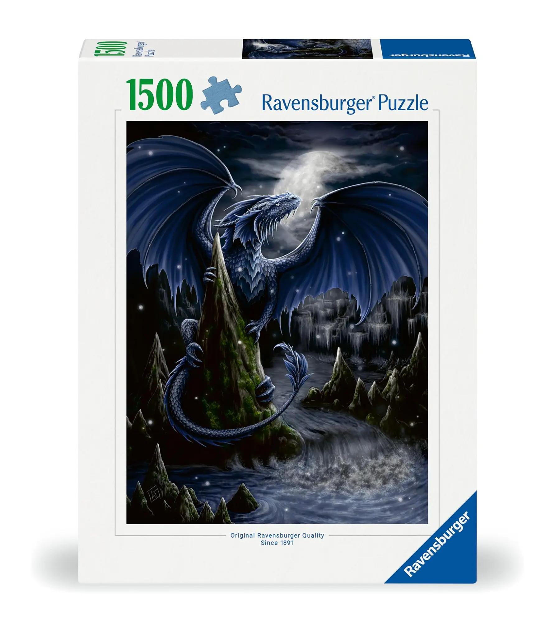 Cover: 4005555007319 | Erwachsenenpuzzle 1500 Teile - Der Schwarzblaue Drache | Spiel | 2024