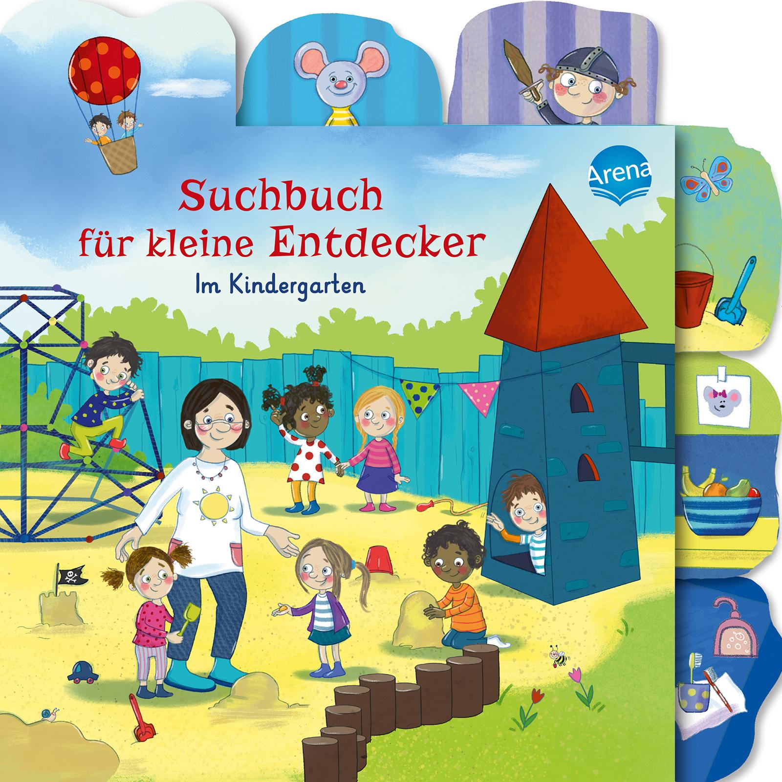 Cover: 9783401717319 | Suchbuch für kleine Entdecker. Im Kindergarten | Sabine Sauter | Buch