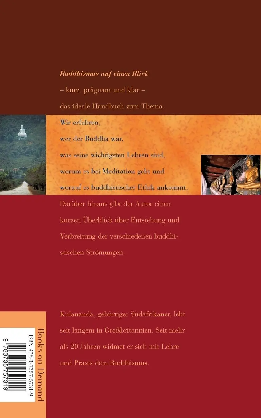 Rückseite: 9783735757319 | Buddhismus auf einen Blick | Lehre, Methoden und Entwicklung | Buch