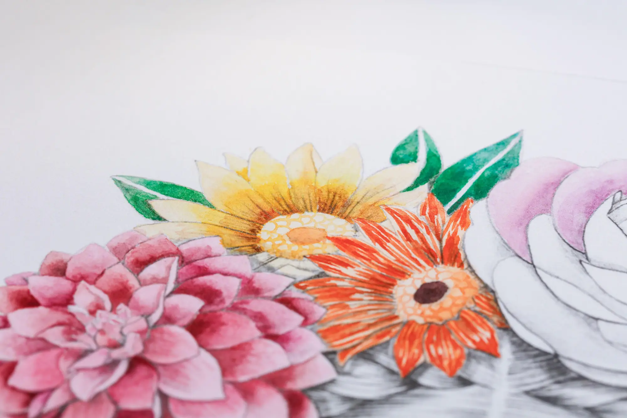 Bild: 3329680957419 | ODELIA, Ausmalblock Mixed Media, 20 Blatt A4 250g, Spiralbindung,...