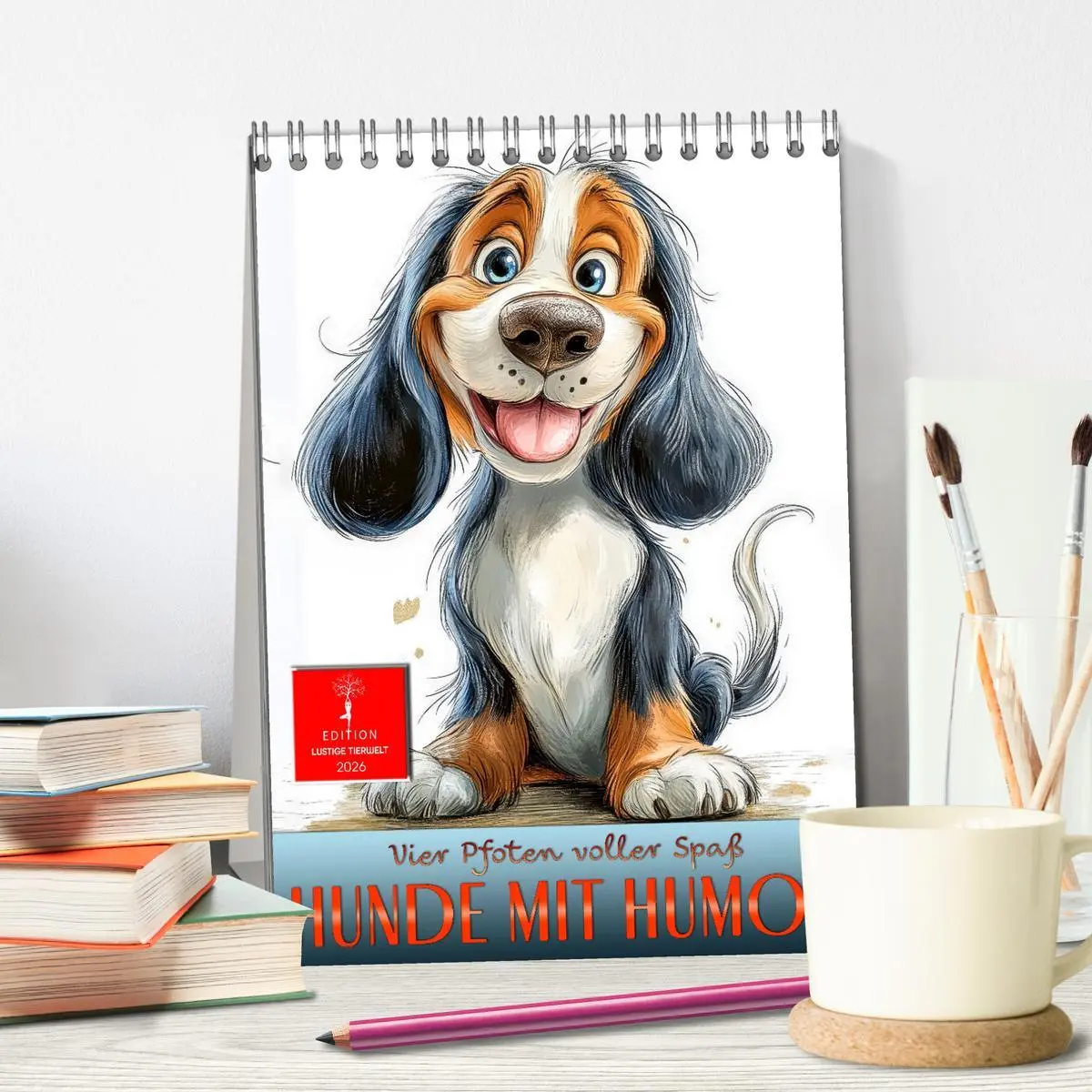 Bild: 9783457247419 | Hunde mit Humor (Tischkalender 2026 DIN A5 hoch), CALVENDO...