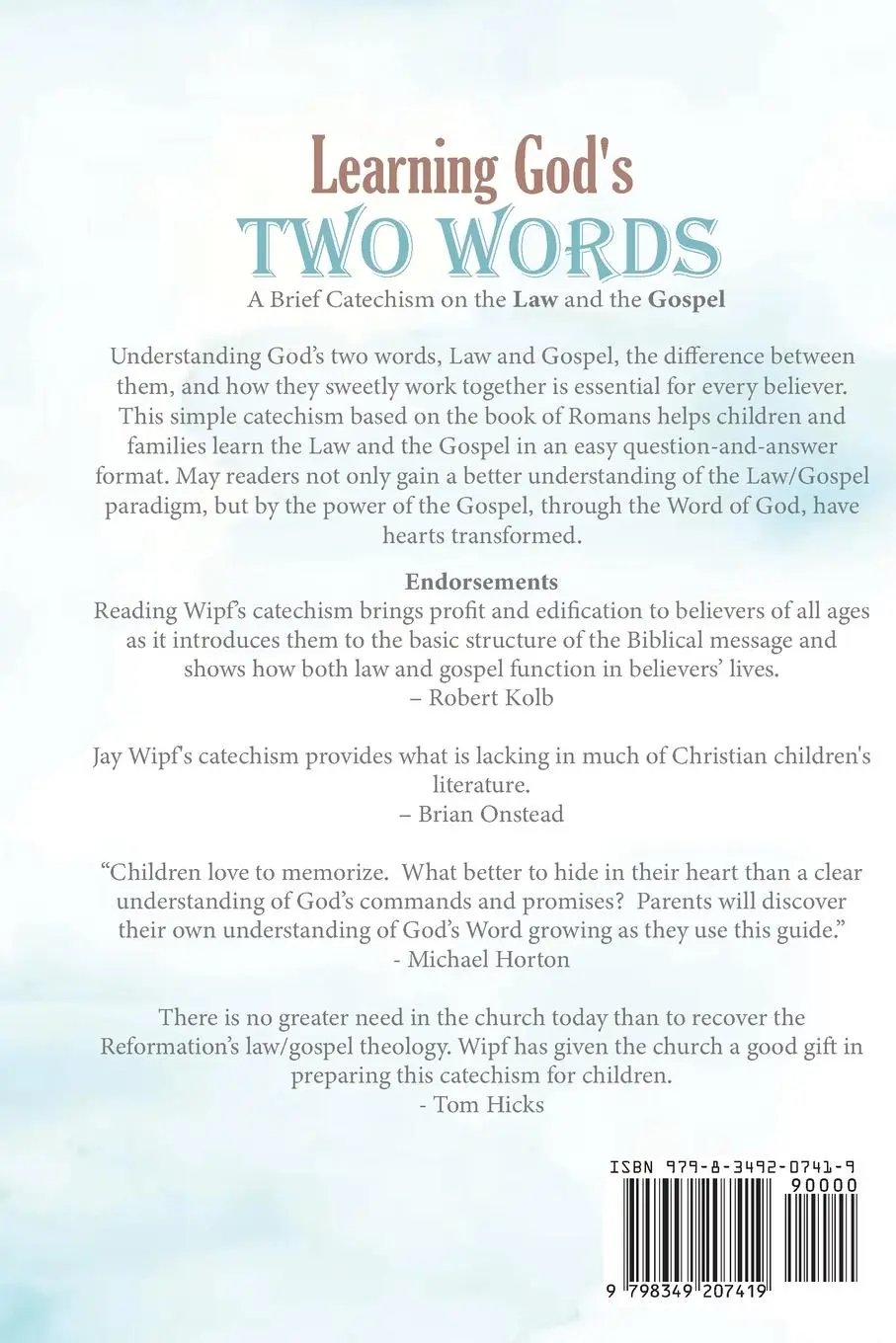 Rückseite: 9798349207419 | Learning God's Two Words | A Brief Catechism on the Law and the Gospel