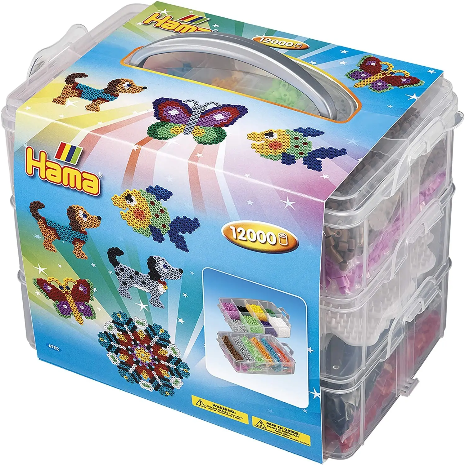 Cover: 28178067519 | Hama 6701 - Sortierbox mit ca. 12000 Midi-Bügelperlen, 3...