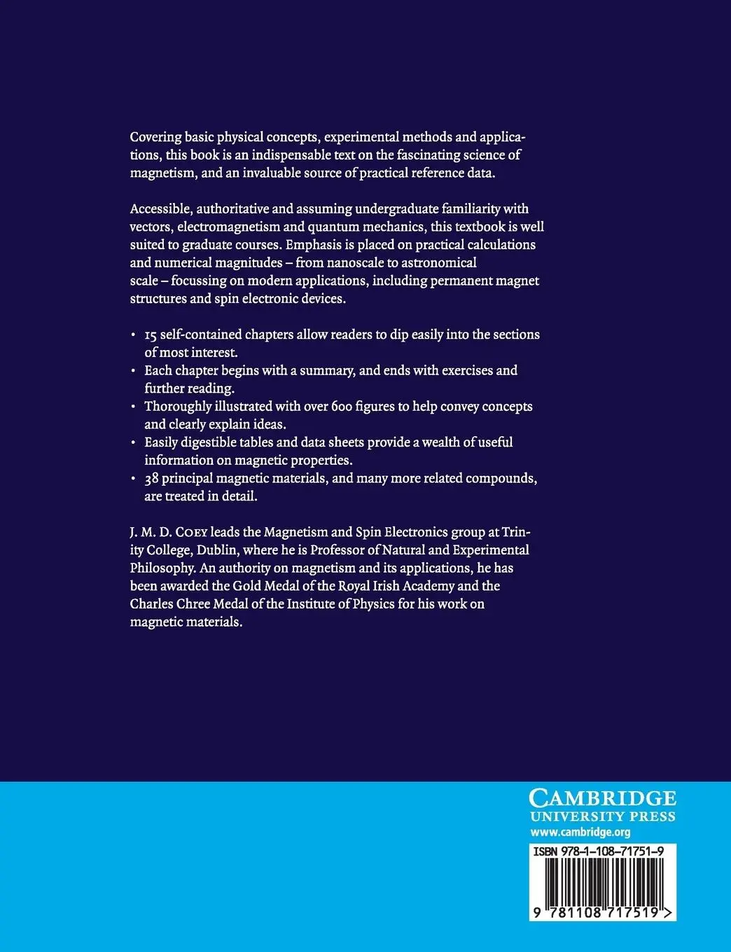 Rückseite: 9781108717519 | Magnetism and Magnetic Materials | J. M. D. Coey | Taschenbuch | 2019