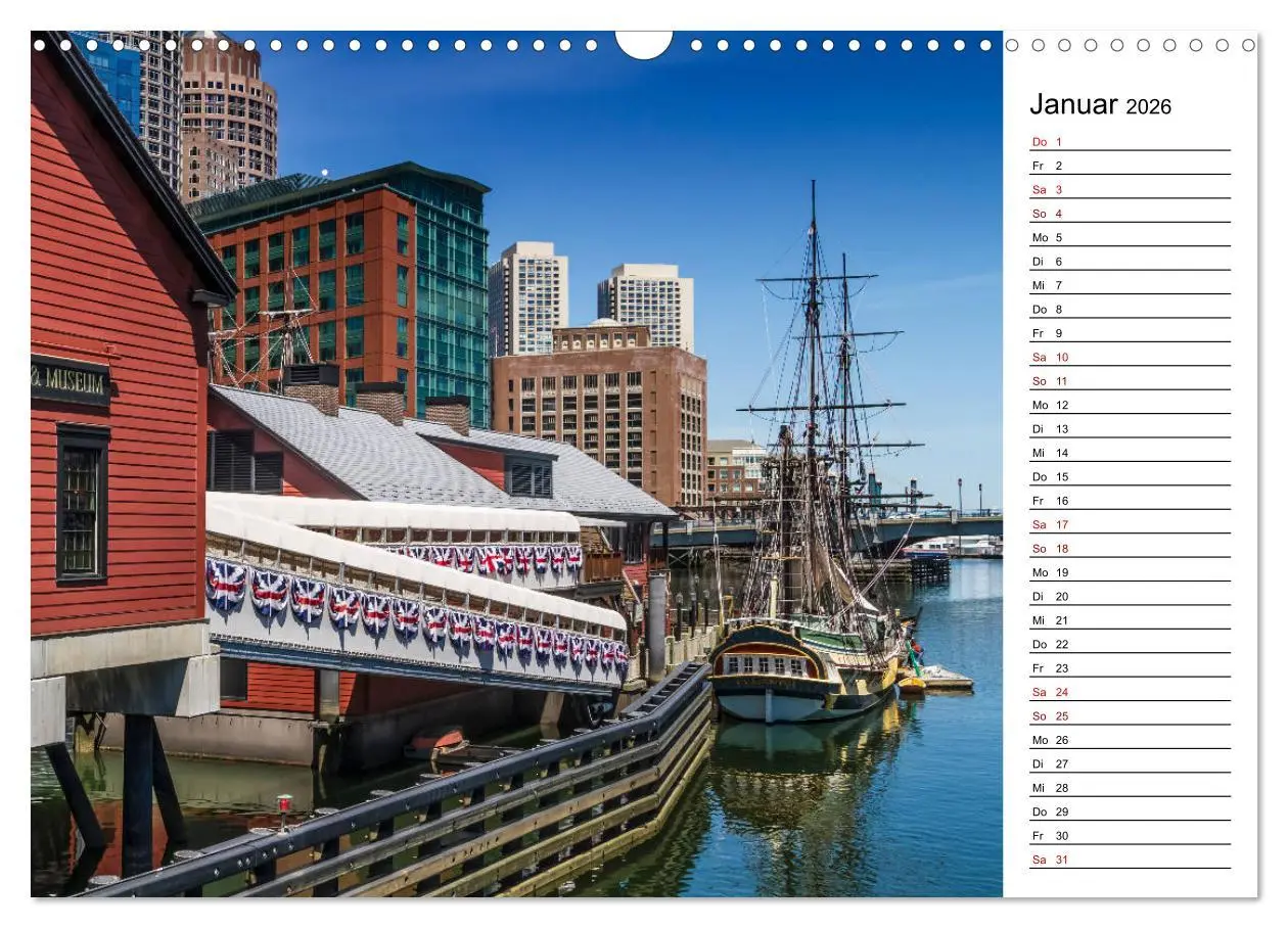 Bild: 9783457857519 | Stadtansichten aus Boston (Wandkalender 2026 DIN A3 quer), CALVENDO...