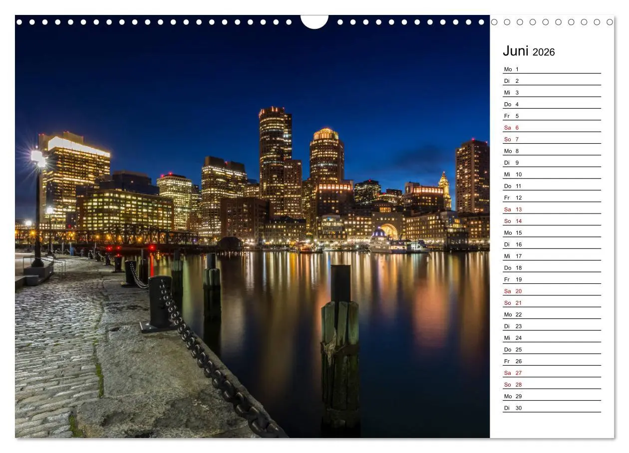 Bild: 9783457857519 | Stadtansichten aus Boston (Wandkalender 2026 DIN A3 quer), CALVENDO...