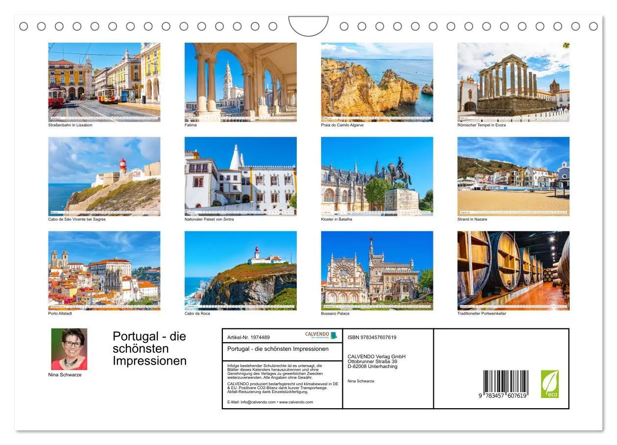 Bild: 9783457607619 | Portugal - die schönsten Impressionen (Wandkalender 2026 DIN A4...
