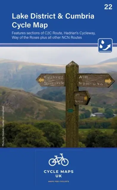 Cover: 9781904207719 | Lake District &amp; Cumbria Cycle Map 22 | Cycle Maps UK | (Land-)Karte