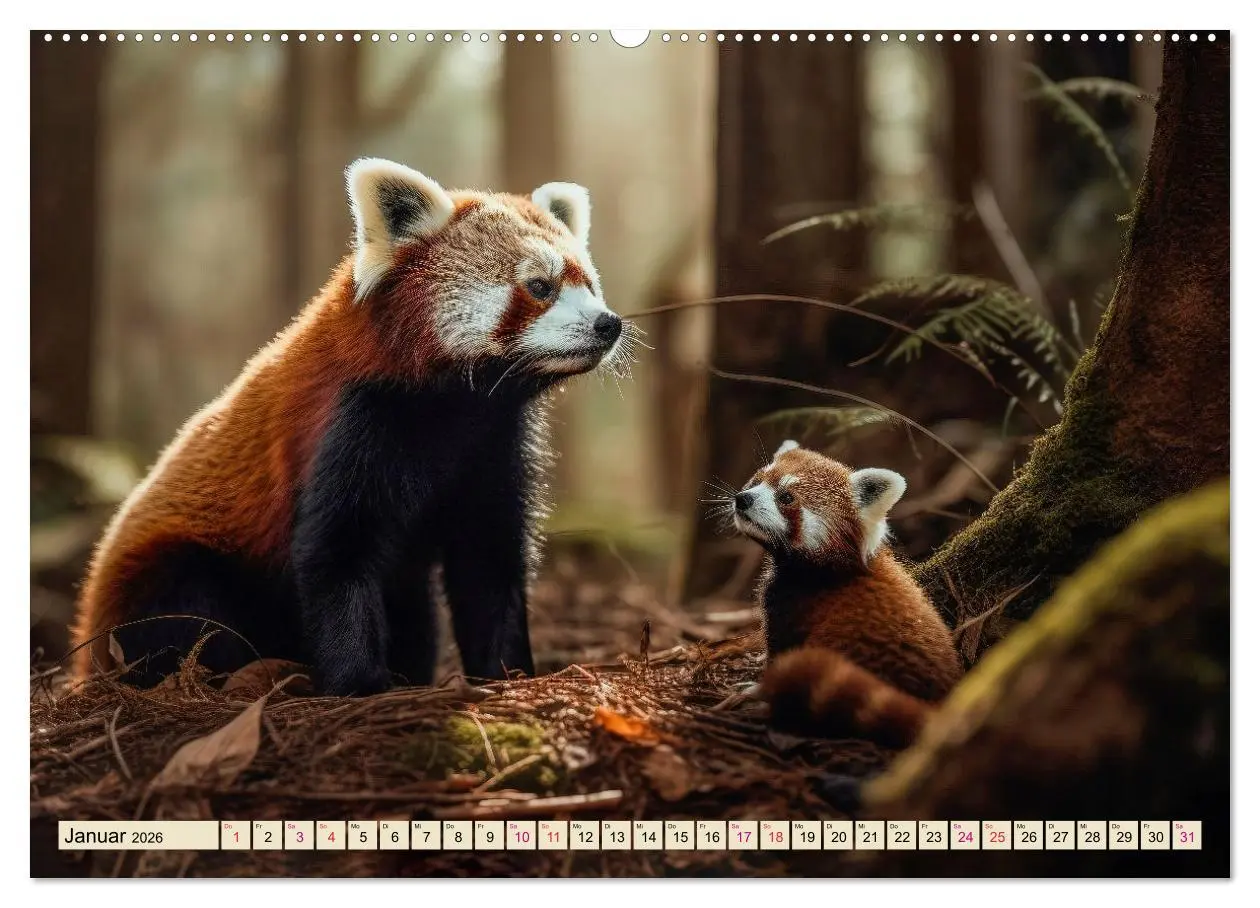 Bild: 9783457527719 | Roter Panda - gefährdeter Katzenbär (Wandkalender 2026 DIN A2...